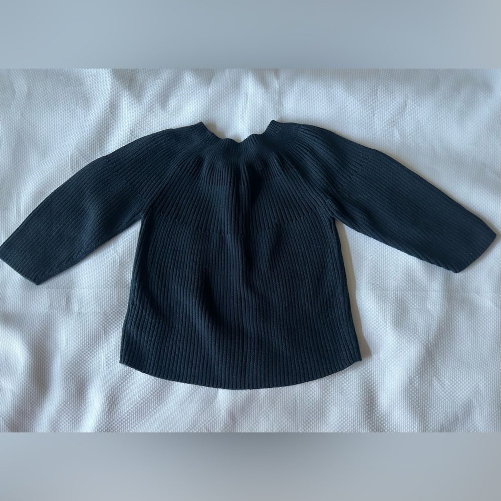 Bonpoint Navy Ribbed Cotton Cardigan Size 2T - Picture 2 of 8